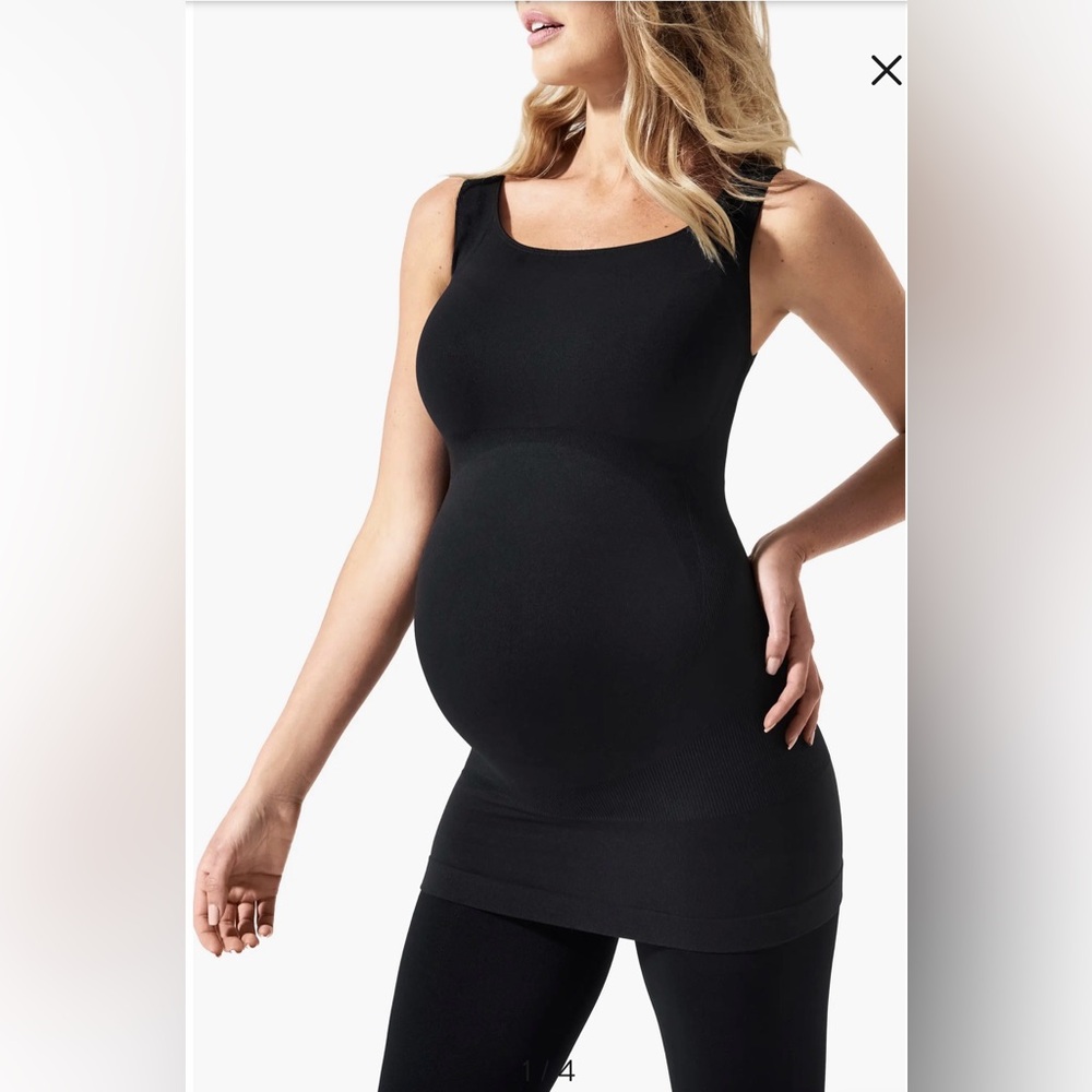 BLANQI Black Supportive Maternity Tank